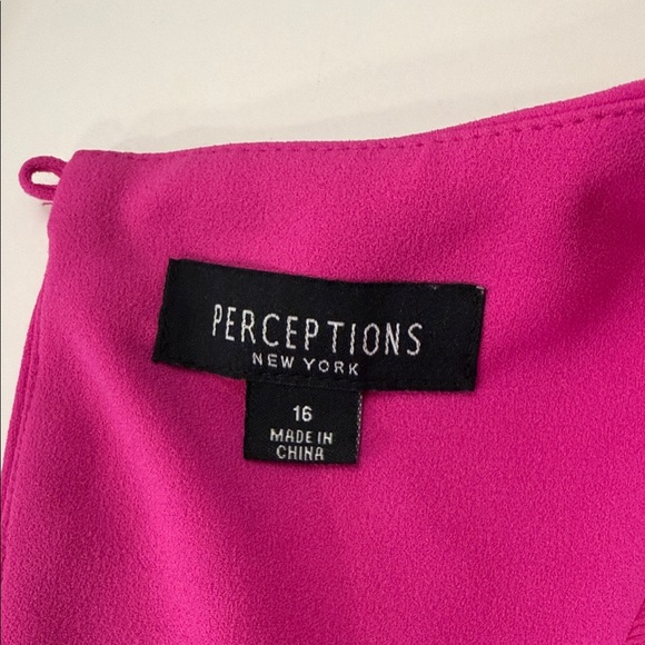 Women's Hot Pink Ruffle Sleeve Midi Dress - Picture 2 of 12